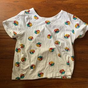 Juniors Rubik Cube T Shirt